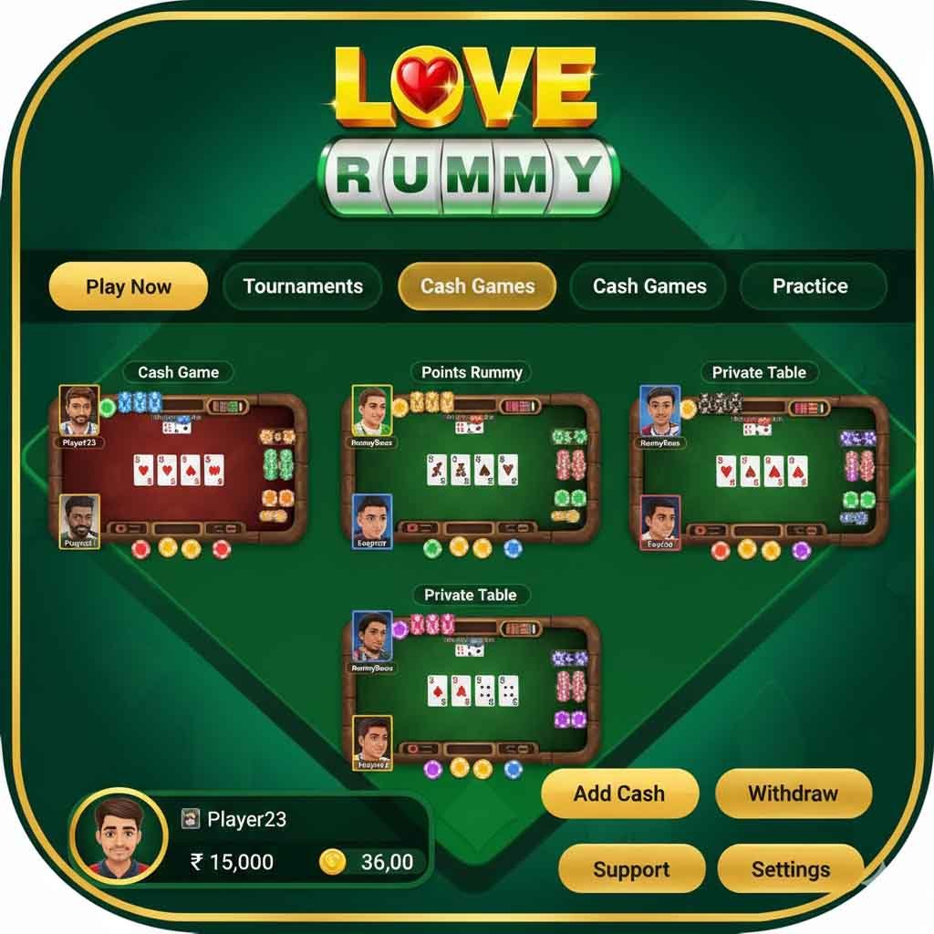 Love Rummy Game List Aviator Poker